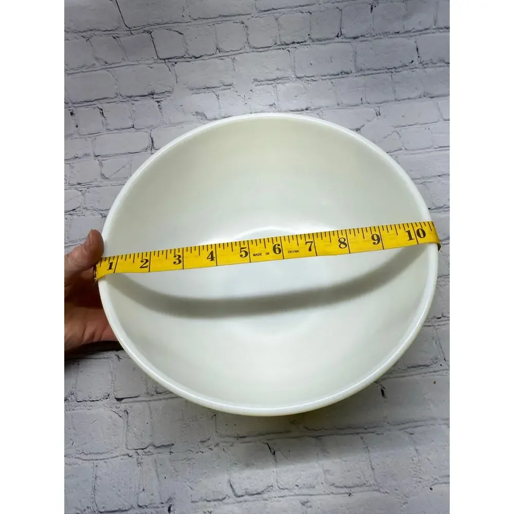 Large Vintage Pyrex Primary Color Yellow Nesting Mixing Bowl 10